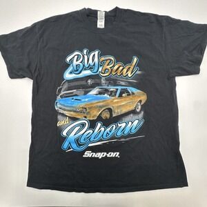 SNAP-ON Big Bad & Reborn T-SHIRT Mens XL AMC Javelin Muscle Car Classic Tools